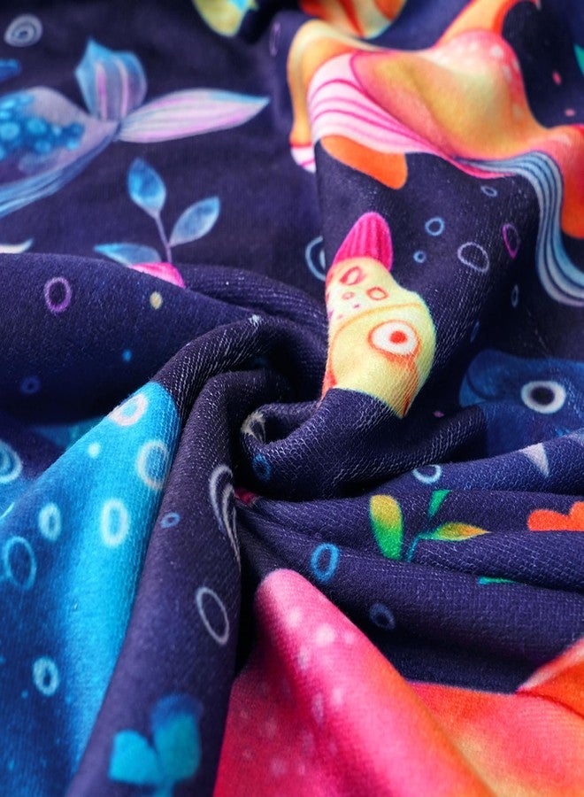 هابي فلوت مناشف أطفال هابي فلوت بغطاء للرأس - مناشف ناعمة بغطاء للرأس للأطفال من عمر 0 إلى 4 سنوات، مناشف استحمام للأطفال ومناشف غسيل - منشفة شاطئ مثالية للأطفال ومناشف للأطفال حديثي الولادة للبنات والأولاد (دولفين) - Image 5